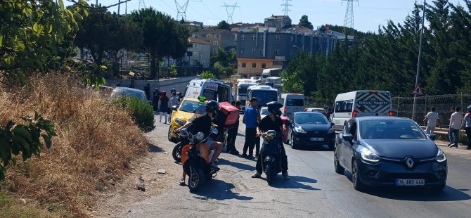 Pendik'te motosiklet kazası: 1 ölü 2 yaralı