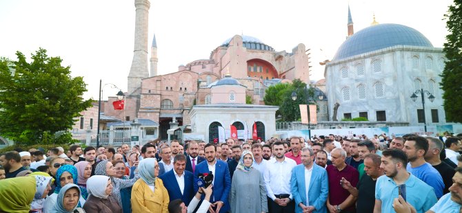 Ayasofya’nın ibadete açılışının 5. yılında dualar Gazze ve tüm mazlumlar için yükseldi