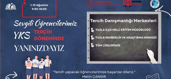 Tuzla'da tüm liselerde tercih danışma merkezleri