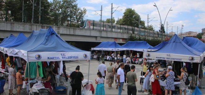 Kartal'da ikinci el pazarı