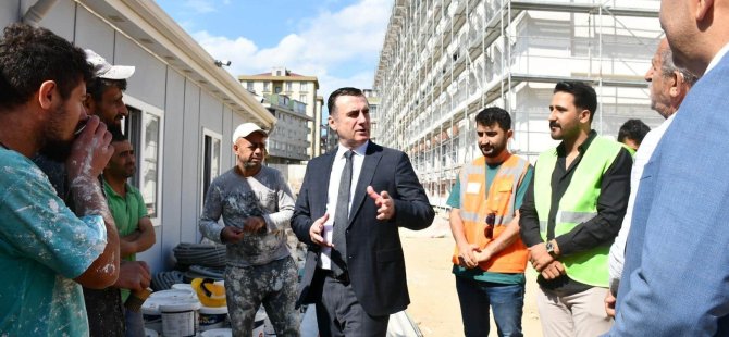 Kaymakam Yıldız'dan okul inşaatları denetimi