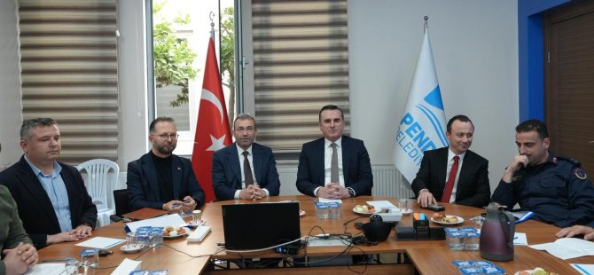 Pendik protokolünden önemli toplantı! Tüm kurumlar katıldı