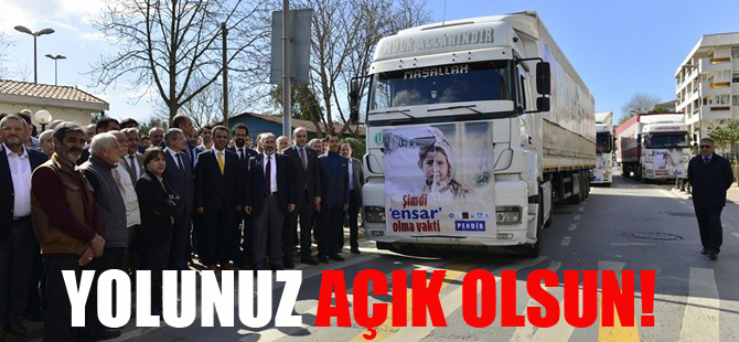 Pendik'ten Suriyeli sığınmacılara 10 tır dolusu yardım