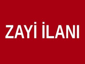 Zayi İlanı