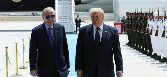 Erdoğan ve Trump'tan samimi görüntüler!
