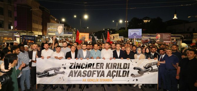 Binlerce kişi Ayasofya'ya yürüdü!