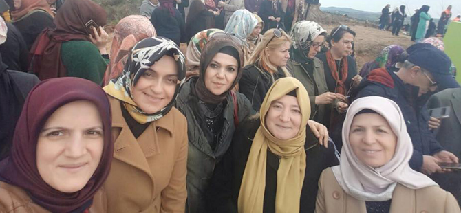 AK Partili kadınlardan ağaç seferberliği