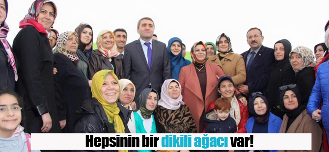 AK Partili kadınlardan ağaç seferberliği