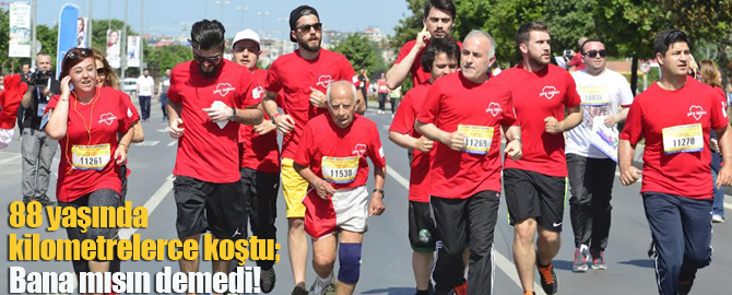 88 yaşındaki dede kaç kilo metre koştu?