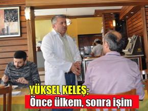 Esnafım ancak, önce ülkem gelir