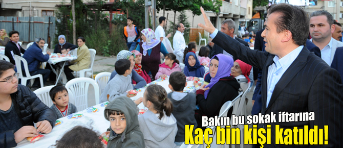Tuzla Belediyesi, Şifa Mahallesi’nde 4 Bin Kişilik Sokak İftarı Düzenledi