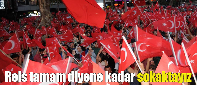 Pendik'te yüzbinler sokakları bırakmıyor