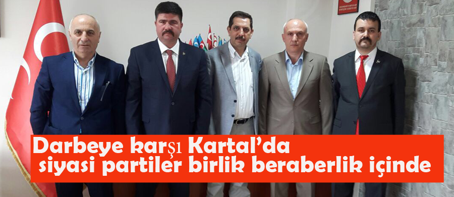 Kartal’da darbeye karşı tek ses