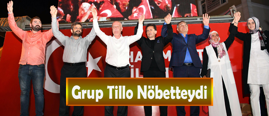 Grup Tillo da, Tuzla'da Demokrasi Nöbetine Katıldı