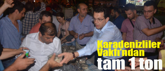 Pendik Trabzonlular Vakfı'ndan 1 ton etli pilav