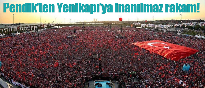 Pendik'ten onbinler Yenikapı'ya aktı