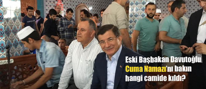 Eski Başbakan Ahmet Davutoğlu Pendik'teydi