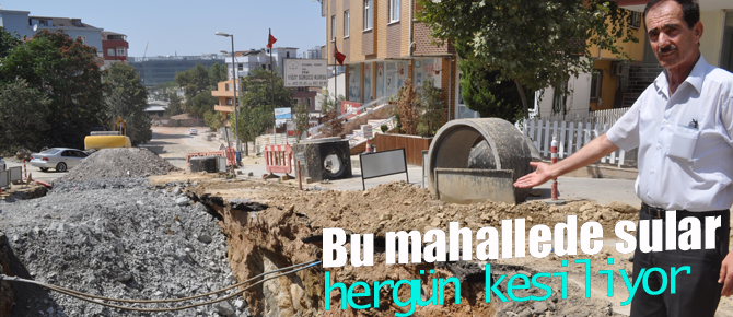 Sularımız her gün kesiliyor