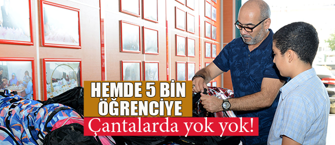 5 bin öğrenciye kırtasiye malzemesi yardımı
