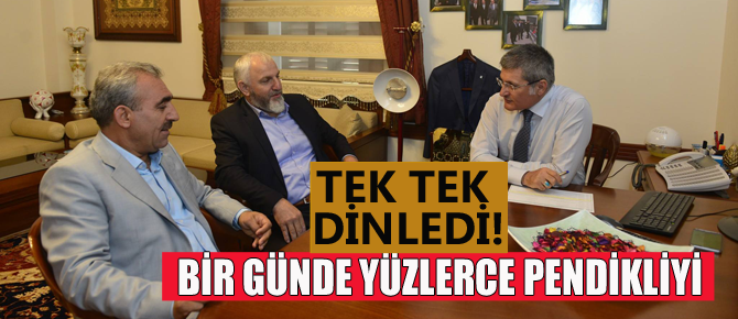 Başkanın halk gününde her kesimden insan vardı