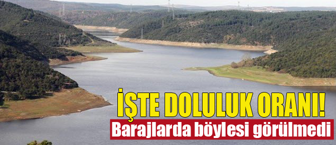 İşte İstanbul'daki barajların doluluk oranı!