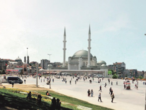 İşte Taksim camii