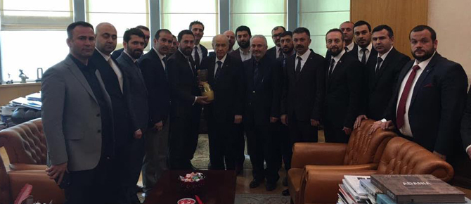 MHP Genel Başkanı Dr.Devlet Bahçeli, Ahisiad'ı kabul etti