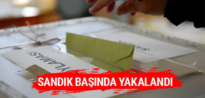 FETÖ şüphelisi sandık başında yakalandı