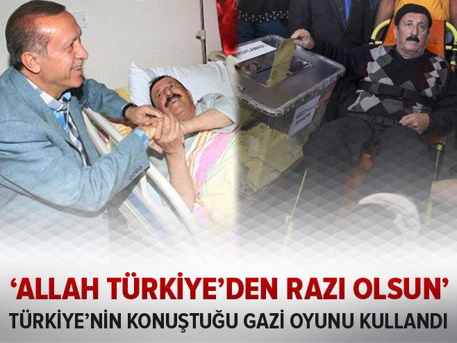 Türkiye'nin konuştuğu 15 Temmuz gazisi oyunu kullandı.