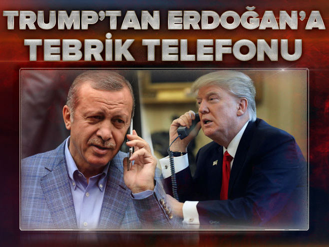 Donald Trump'tan Cumhurbaşkanı Erdoğan'a tebrik.
