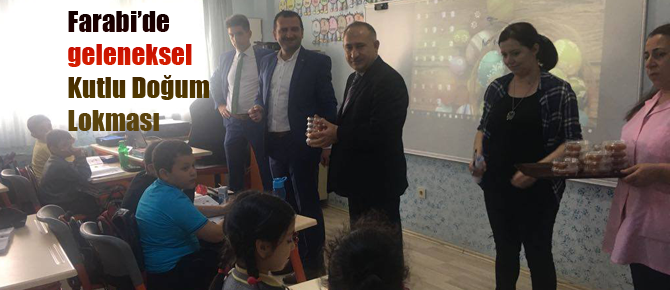 Farabi İlkokulu'nda geleneksel Kutlu Doğum Lokması!