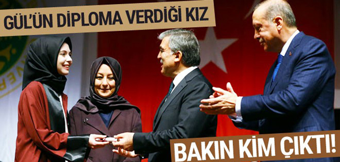 Abdullah Gül'ün diploma verdiği kız bakın kim çıktı!