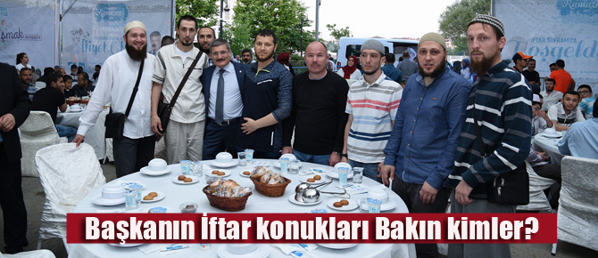 Muhacirler aynı sofrada İftar İftar sevinci yaşadı