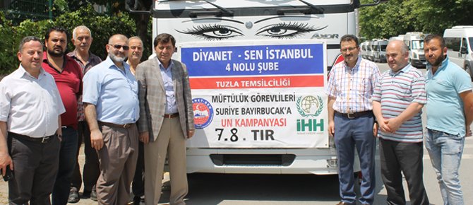 Tuzla'dan Bayırbucak Türkmenleri'ne 8 tır yardım!