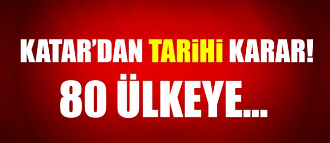 Katar'dan 80 ülkeye...