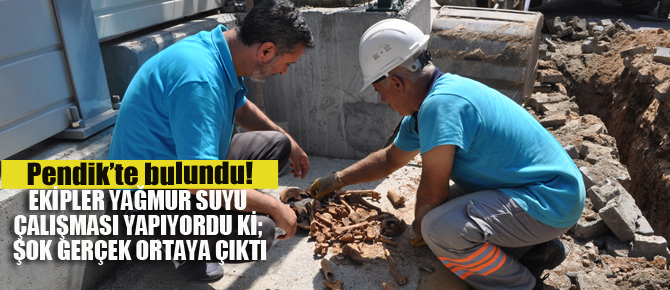 Kepçeyi toprağa daldırdı ve şok oldu!