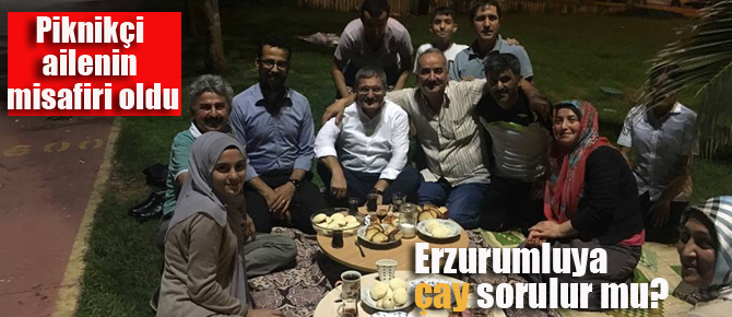 Belediye Başkanı piknikçi aileye misafir oldu