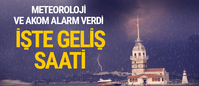 İstanbul'da kırmızı alarm! Fırtına ve şiddetli yağış...