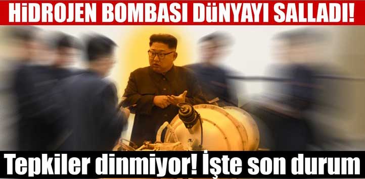 Son dakika: Kuzey Kore dünyayı salladı! 'Hidrojen bombası denedik'