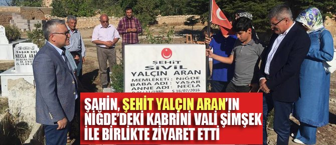 Şahin'den Niğde Valisi Yılmaz Şimşek'e bayram ziyareti