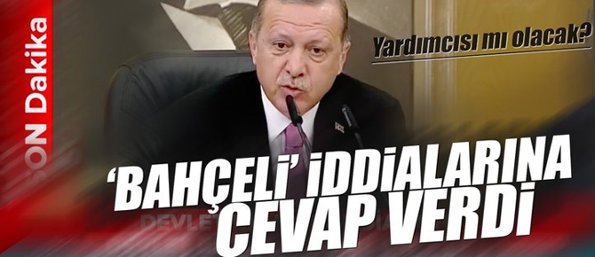 Erdoğan'dan Bahçeli'nin yardımcısı olacağı iddialarına cevap