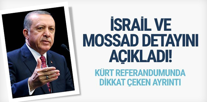 Erdoğan referandumdaki Mossad detayını açıkladı!