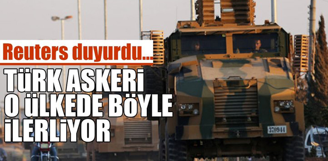Türk askeri o ülkede böyle ilerliyor!