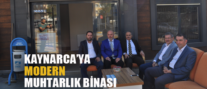 Kaynarca'ya modern muhtarlık hizmet binası