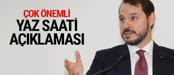 Yaz saati uygulaması hakkında Albayrak'tan önemli açıklama