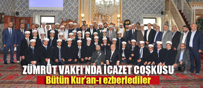 Pendik'te 27 Hafız törenle icazet aldı