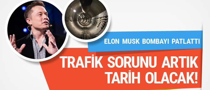 Elon Musk trafiği bitirecek çılgın projeyle ilgili bombayı patlattı