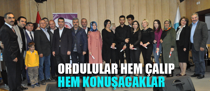 Ordululara diksiyon ve saz eğitimi