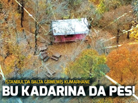 İstanbul'da ormanda kumar çadırı