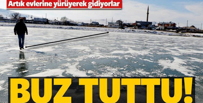 Buz tuttu! Artık evlerine yürüyerek gidiyorlar…